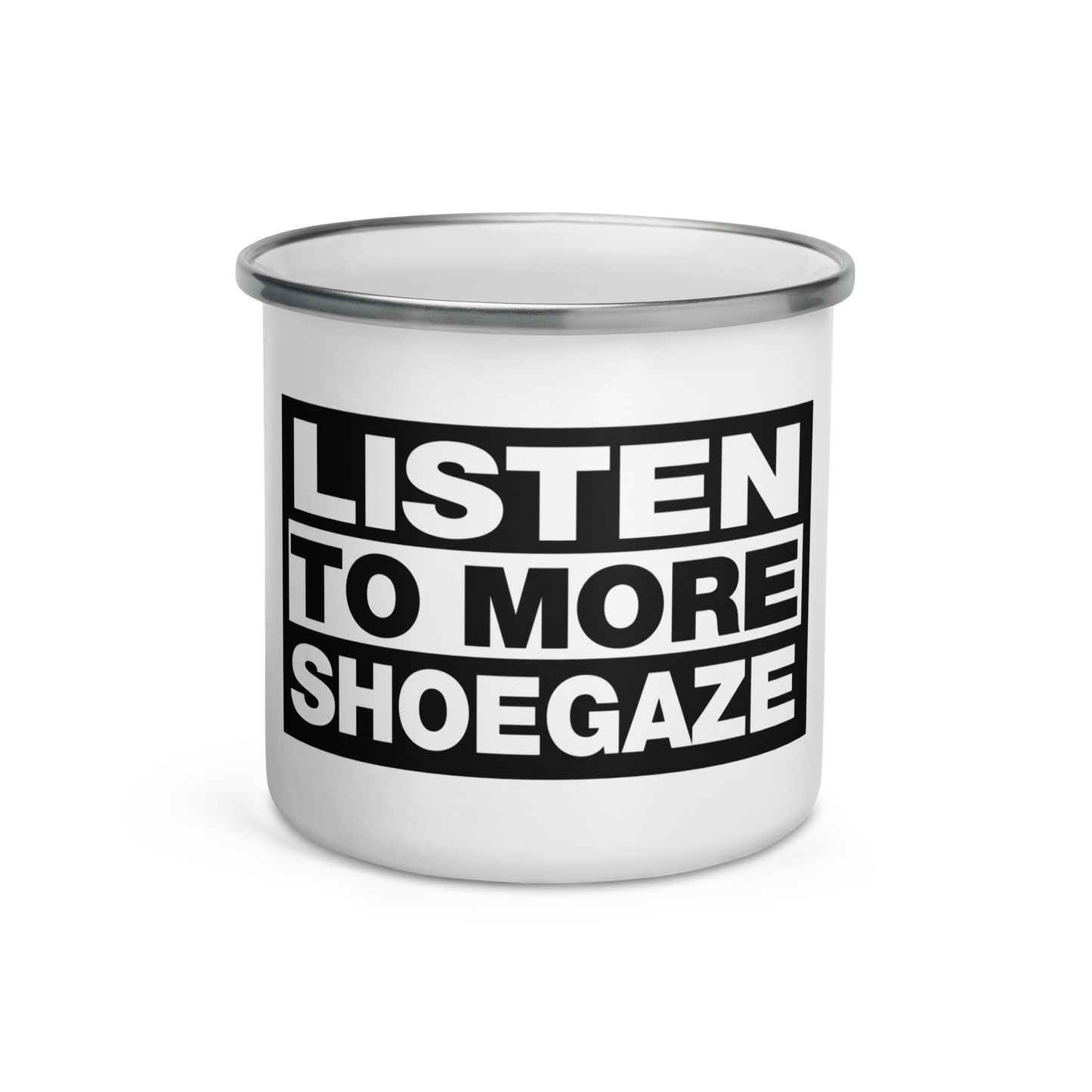 Listen to More Shoegaze Enamel Mug