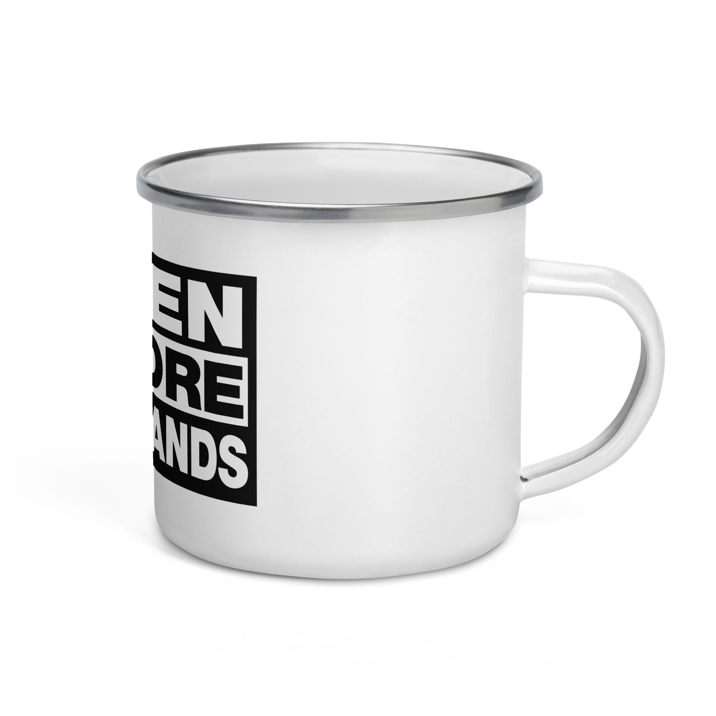 Listen to More Local Bands Enamel Mug